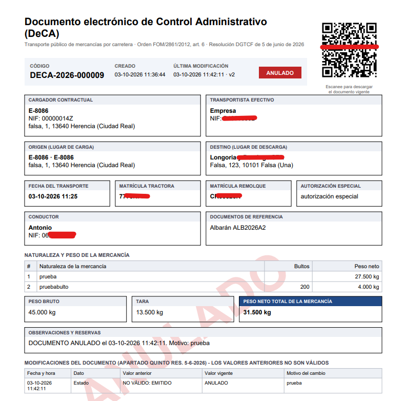 Captura: PDF de un DeCA anulado.